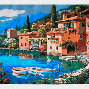 Antico borgo sul lago per Diamond Painting Italia