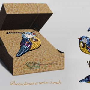 Portachiavi uccellino panciuto per Diamond Painting Italia